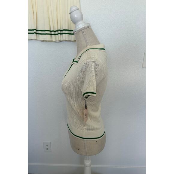 Sincerely Jules White and Green Preppy Tennis Set - M - Picture 3 of 8